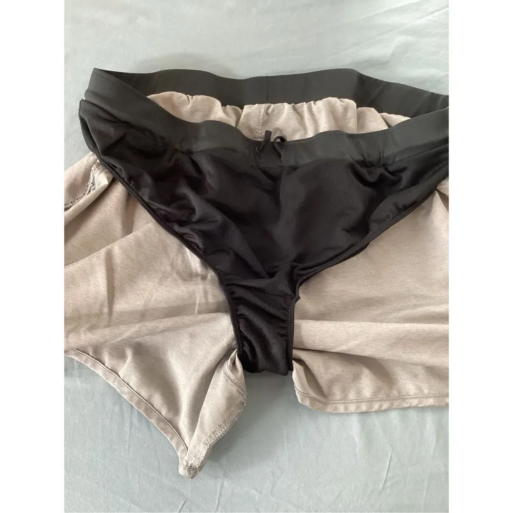 Womens Under Armour Lined Running Shorts XL‎ Gray